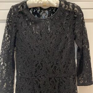 Lace Three Quarter Sleeve Dress